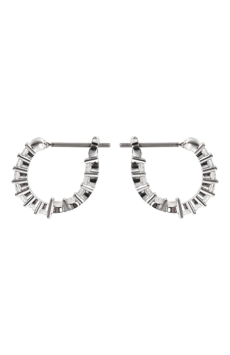 Женские серьги matrix SWAROVSKI серебряного цвета, арт. 5562126 | Фото 1 (Нос: Не проставлено; Материал: Кристаллы, Металл)