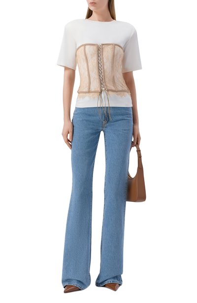 Топ GIUSEPPE DI MORABITO белого цвета по цене 88800 руб., арт. 06PST0395 16309, фото 2 Топ GIUSEPPE DI MORABITO, арт. 06PST0395 16309, фото 2