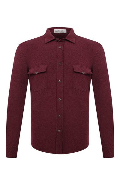 Рубашка из шерсти и кашемира BRUNELLO CUCINELLI, арт. M3600276, фото 1
