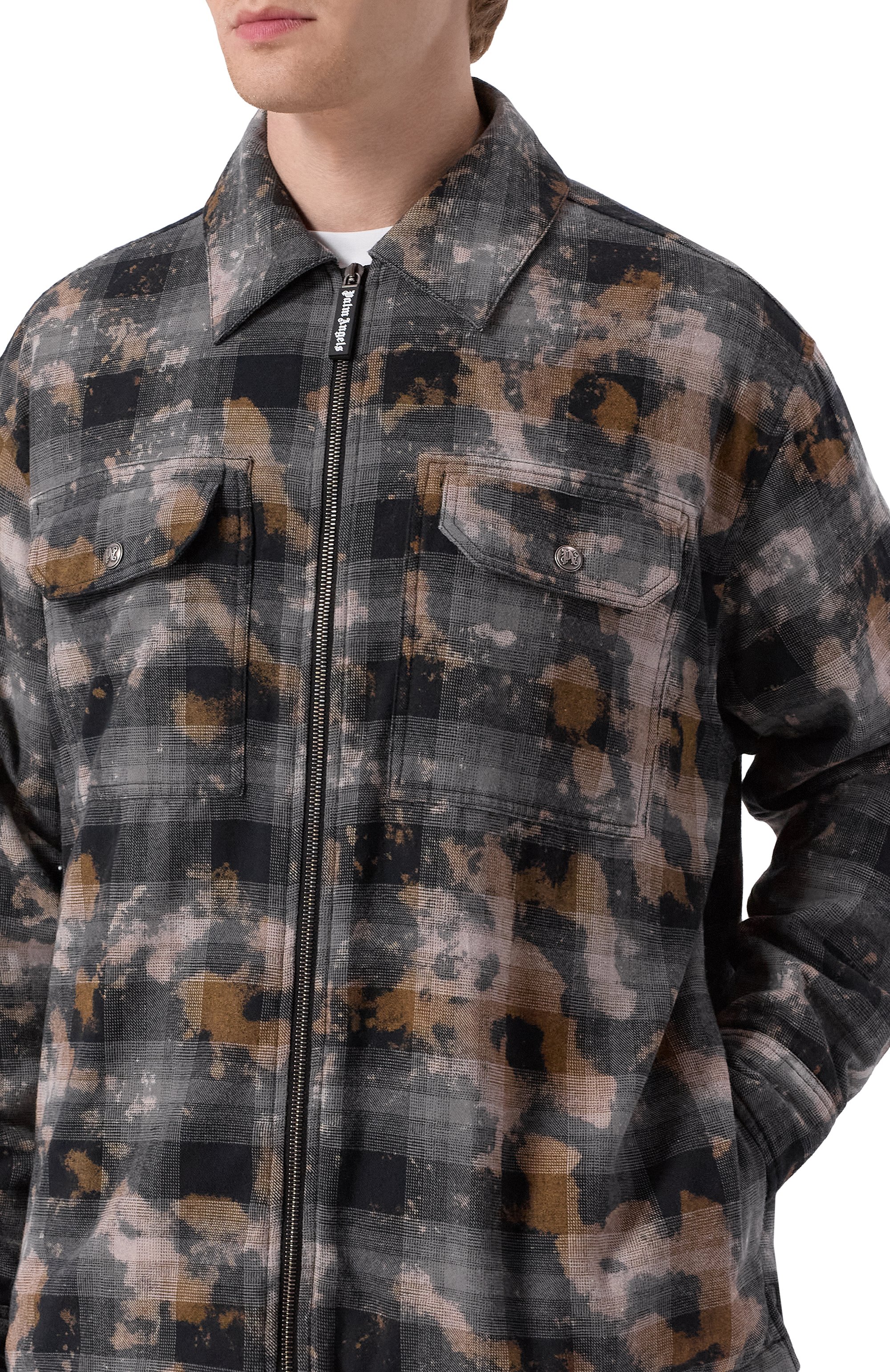 Куртка-рубашка PALM ANGELS, арт. PMES049F25FAB001, фото 5