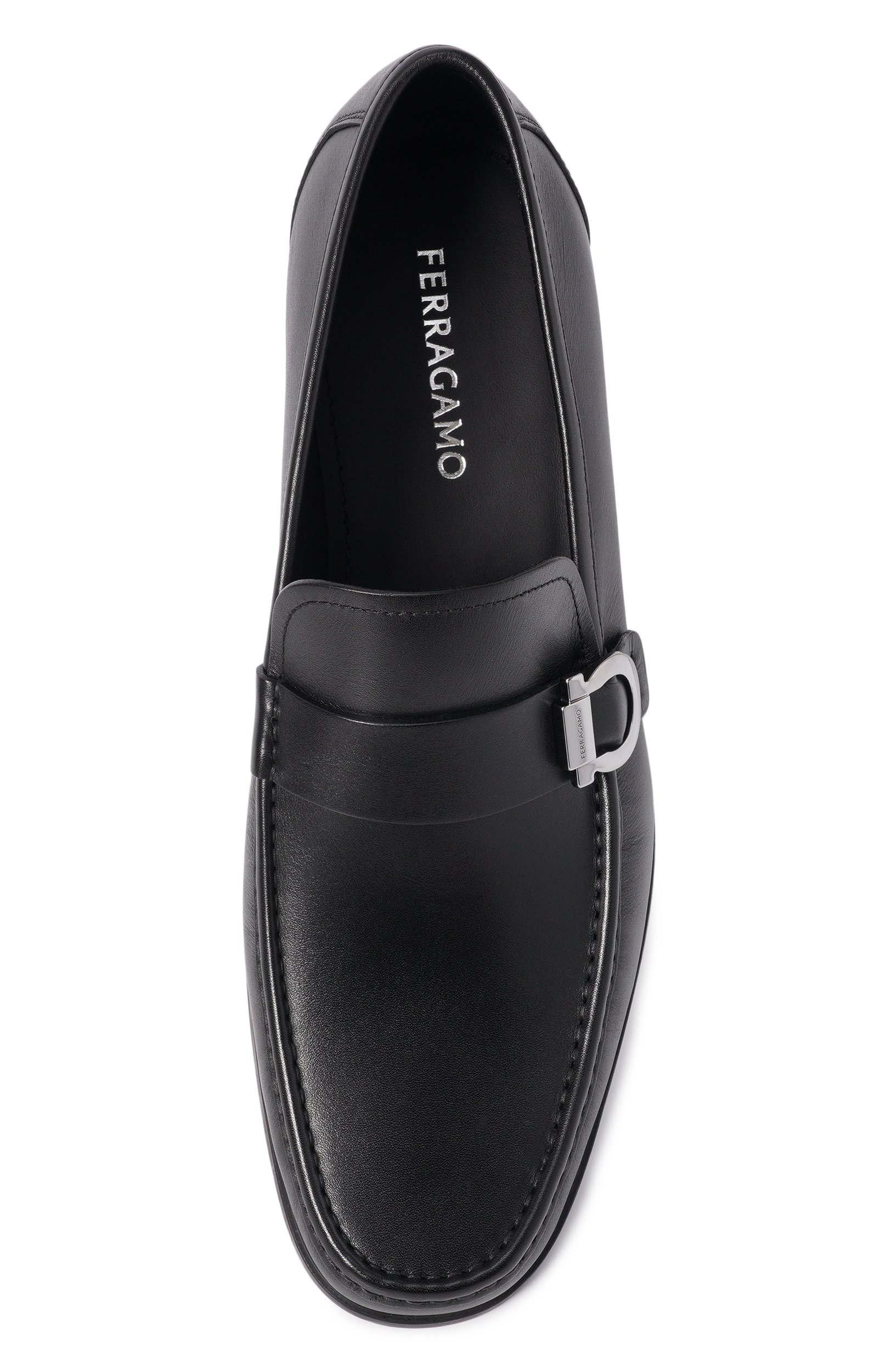 Кожаные лоферы FERRAGAMO, арт. 027963/775114_001, фото 5
