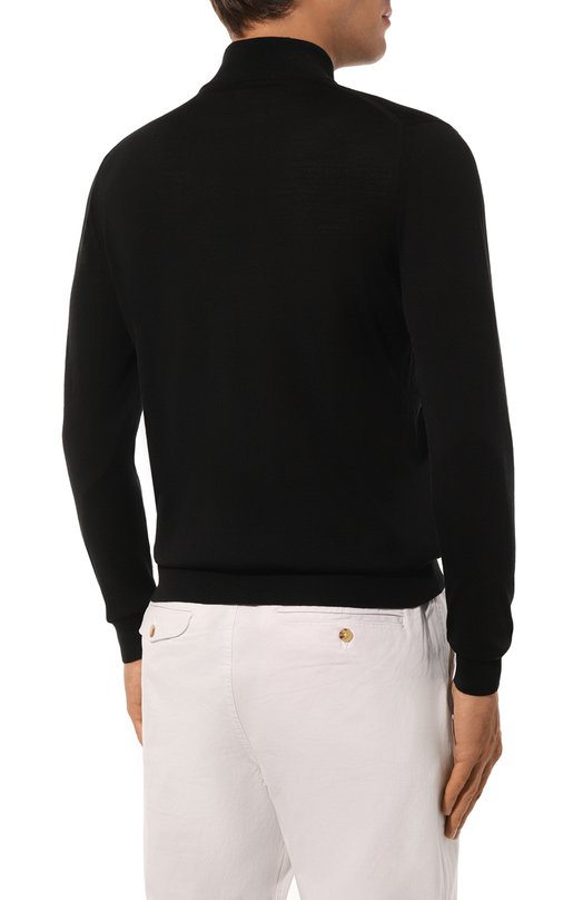 Шерстяная водолазка Kiton UMK0897K5 Чёрный  UMK0897K5 Фото 4