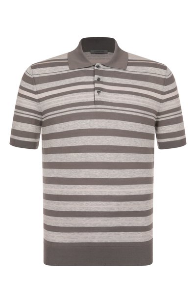 Мужская поло из хлопка и шелка CORNELIANI, арт. 25M524-2525106