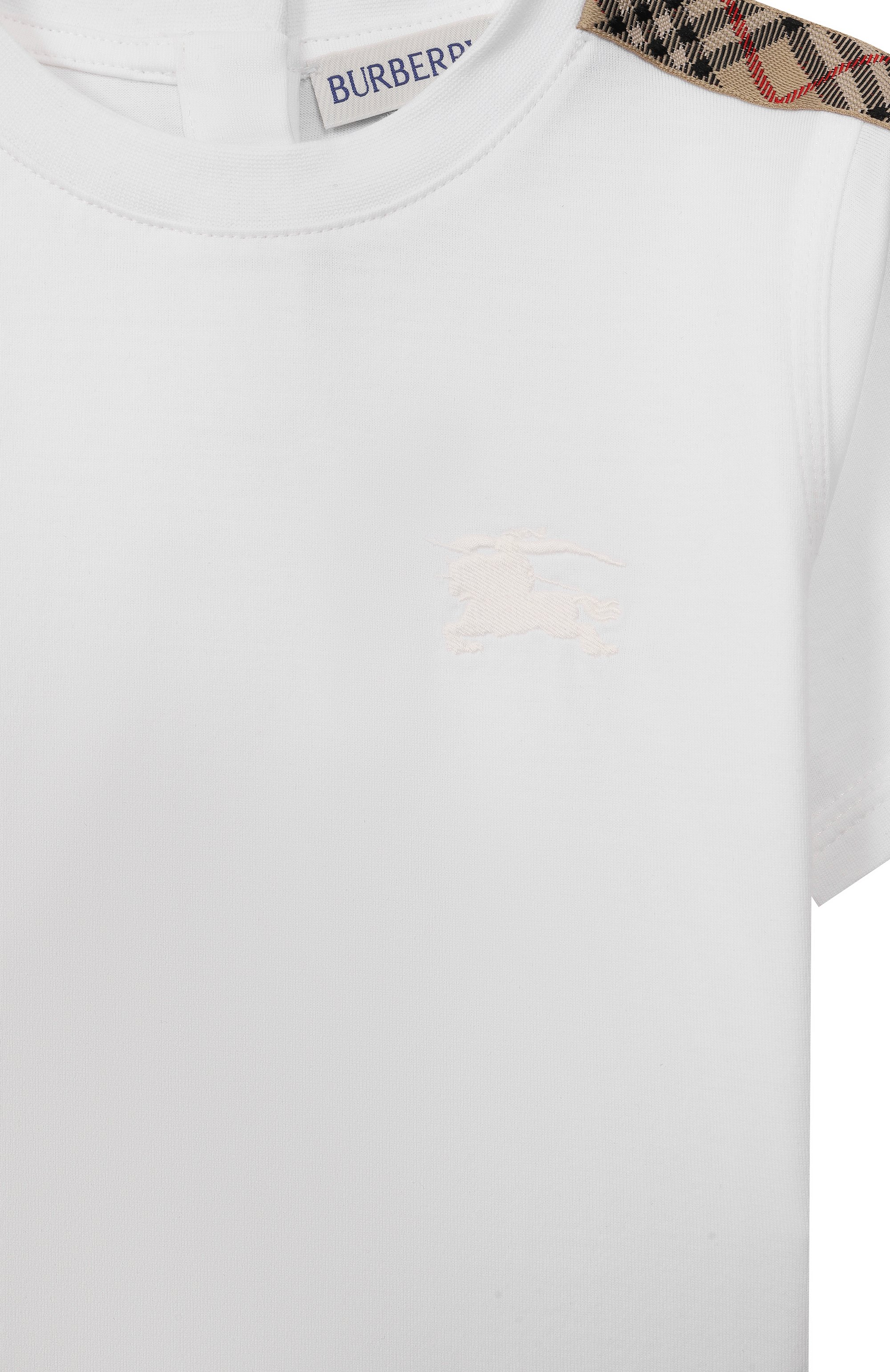 Хлопковая футболка BURBERRY, арт. 8108903, фото 3
