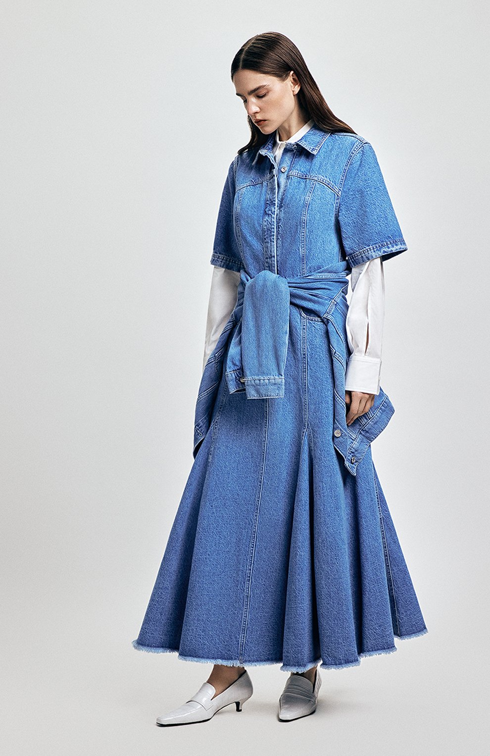 Хлопковая рубашка HELMUT LANG белого цвета по цене 34200 руб., арт. M07HW502, фото 6 Хлопковая рубашка HELMUT LANG, арт. M07HW502, фото 6