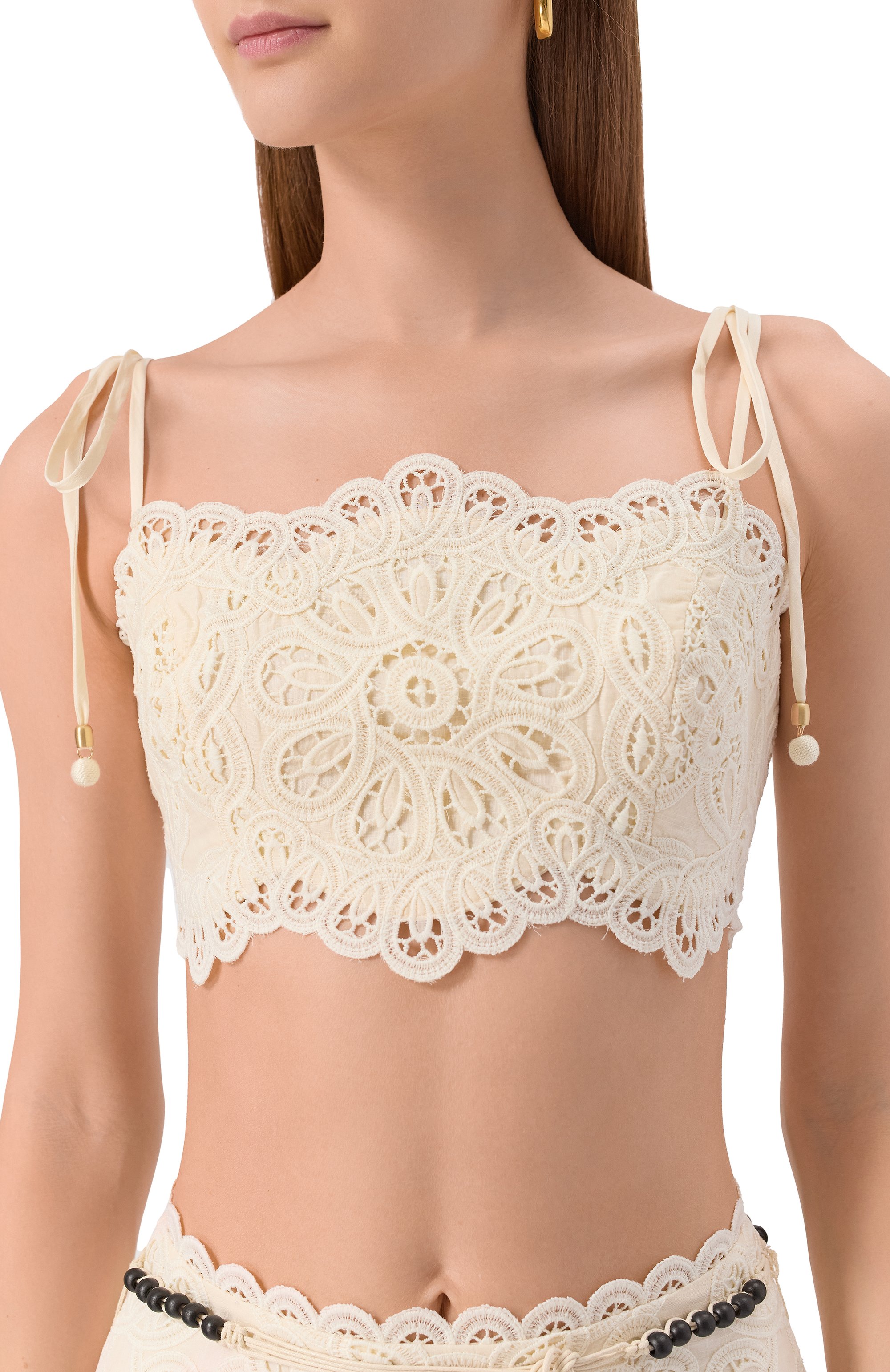 Хлопковый топ ZIMMERMANN, арт. 4245TSS251, фото 5