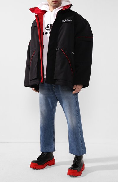 Куртка BALENCIAGA черного цвета по цене 227500 руб., арт. 595236/TXD02, фото 2 Куртка BALENCIAGA, арт. 595236/TXD02, фото 2