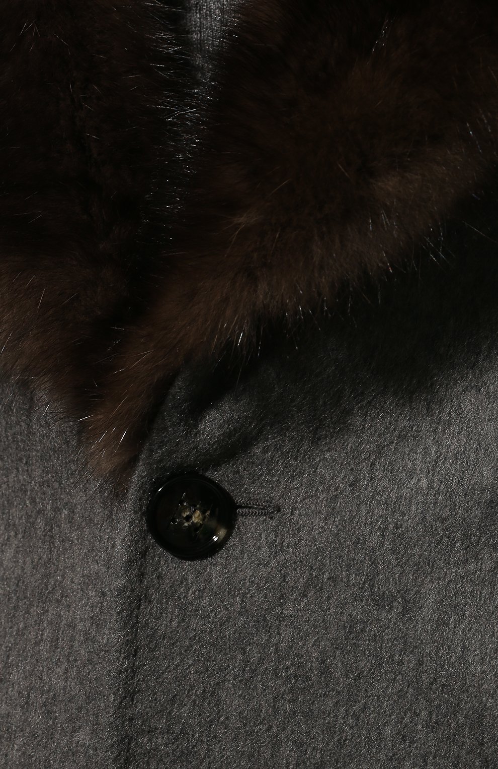 Кашемировое пальто с подкладкой из кролика и соболя KITON, арт. UW0618MV03S28, фото 5