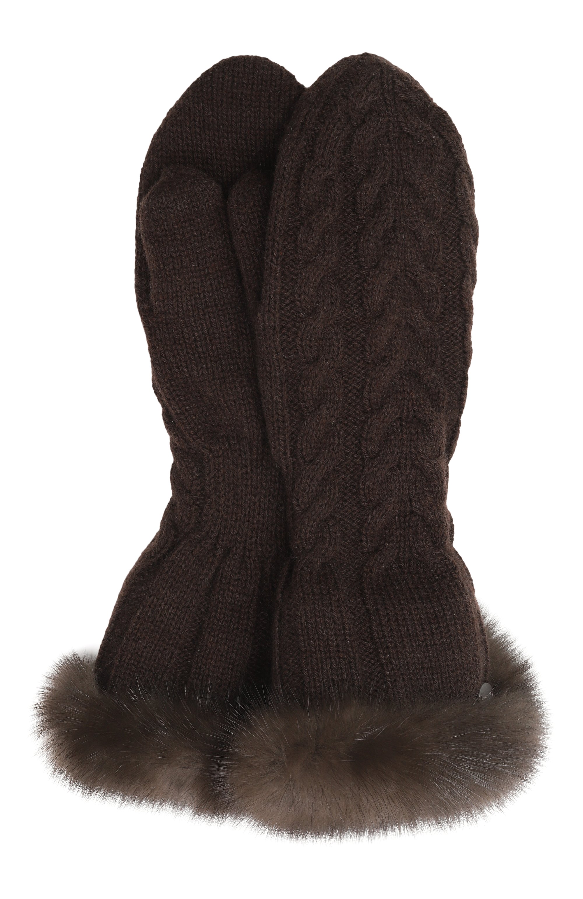 Утепленные варежки с отделкой из соболя BLACK SABLE, арт. BS-ACSKV-EB, фото 1