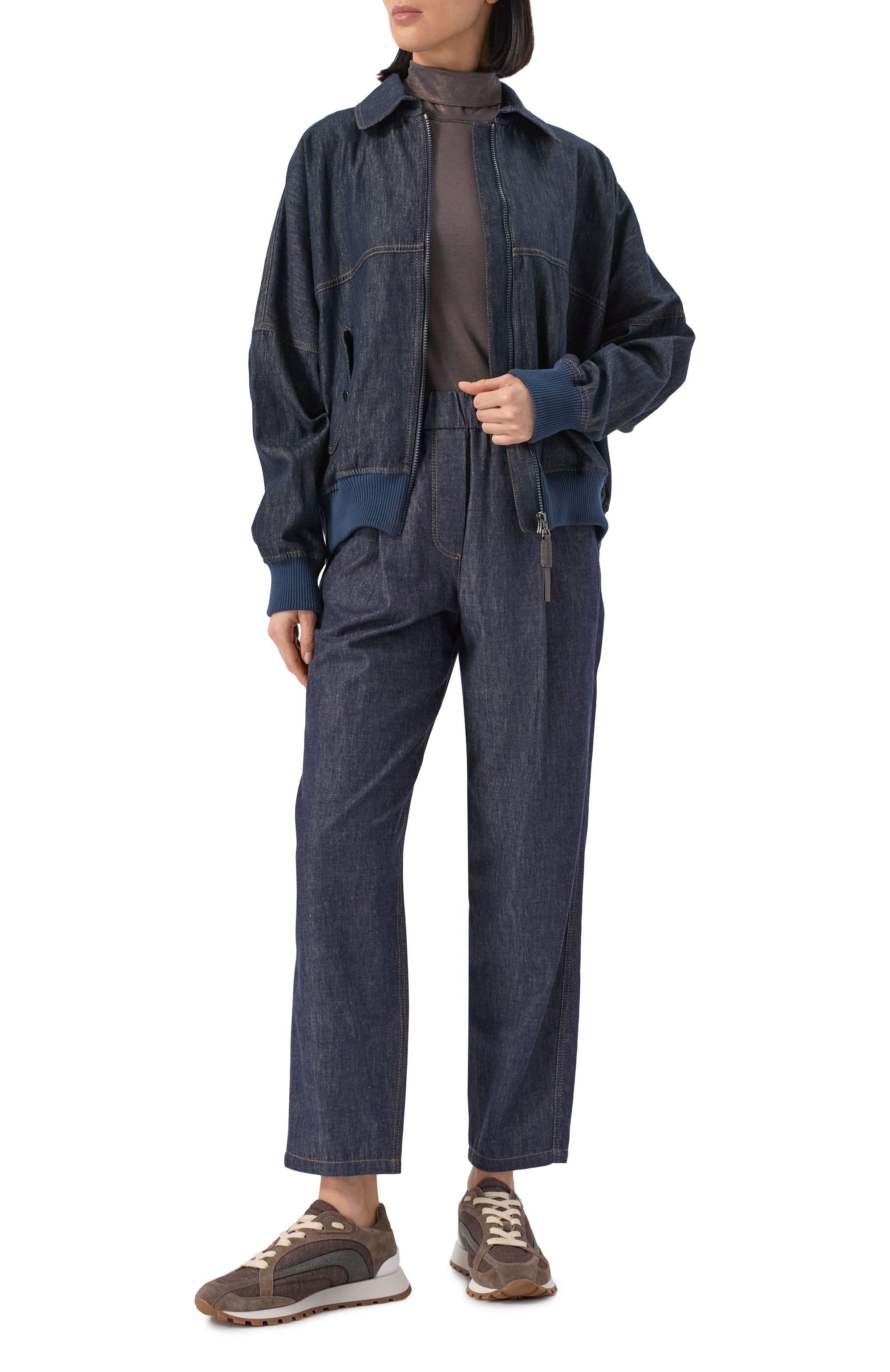 Хлопковый бомбер BRUNELLO CUCINELLI, арт. MB1257470, фото 2