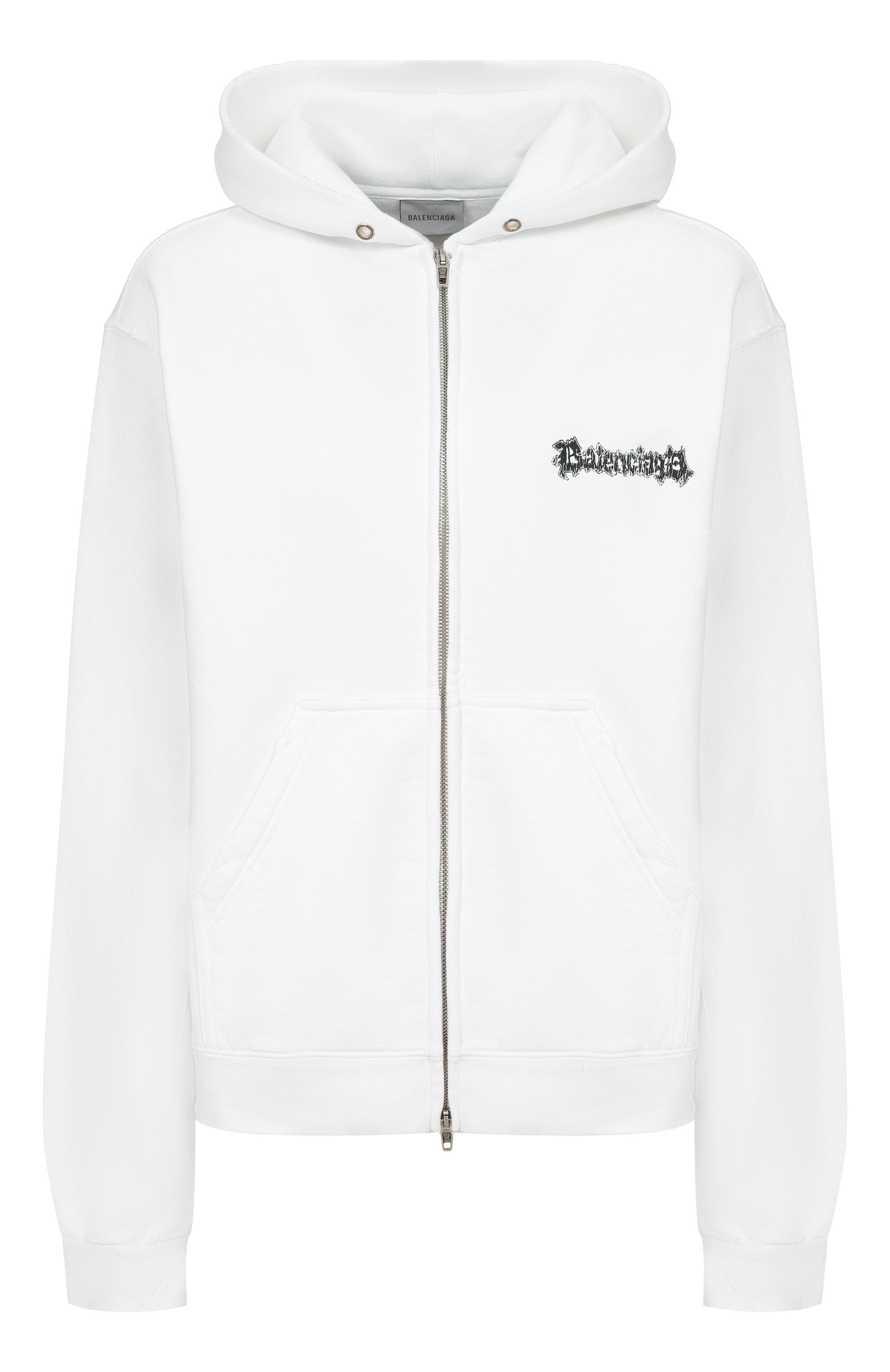 Хлопковая толстовка BALENCIAGA белого цвета по цене 185000 руб., арт. 851236/TUVD9, фото 1 Хлопковая толстовка BALENCIAGA, арт. 851236/TUVD9, фото 1