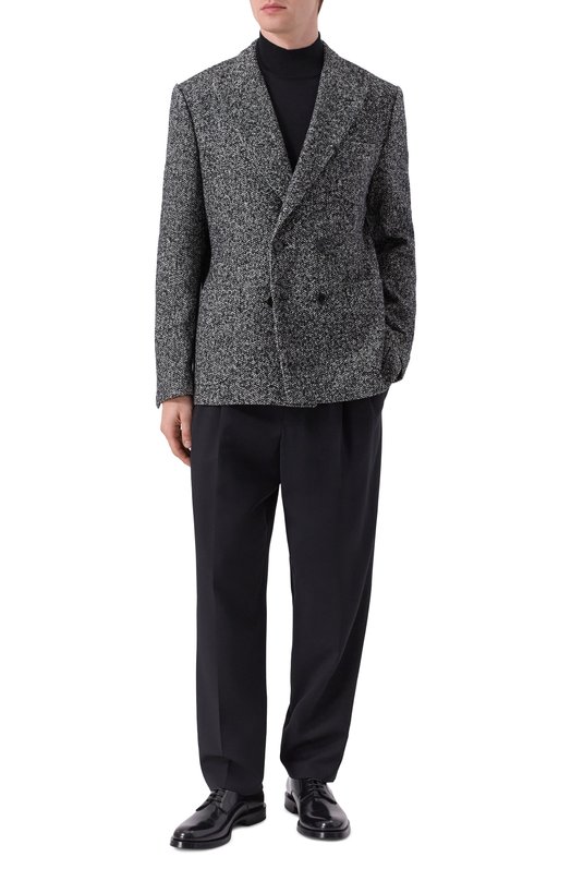 Шерстяной пиджак Dolce & Gabbana G2NZ2T/FCZAH Серый  G2NZ2T/FCZAH Фото 2