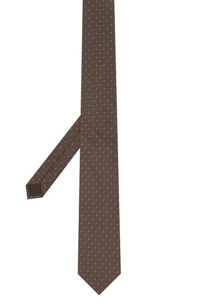 Шелковый галстук BROUBACK коричневого цвета по цене 6795 руб., арт. TIE 8CM/SS24, фото 3 Шелковый галстук BROUBACK, арт. TIE 8CM/SS24, фото 3