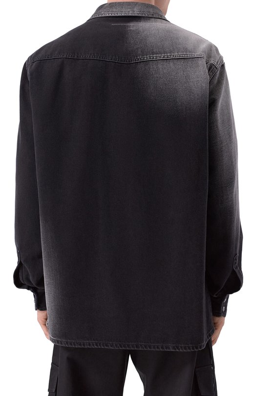 Джинсовая рубашка MM6 SH2DT0024/M30011 Чёрный  SH2DT0024/M30011 Фото 4