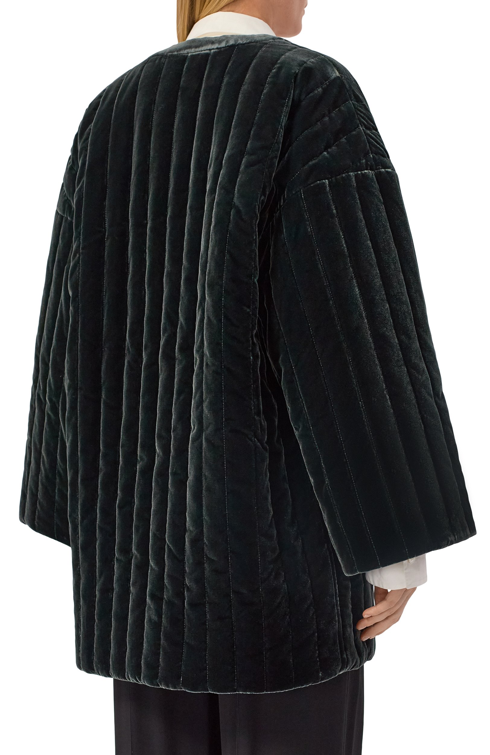 Утепленная бархатная куртка GIORGIO ARMANI, арт. GW004015/TE10831, фото 4