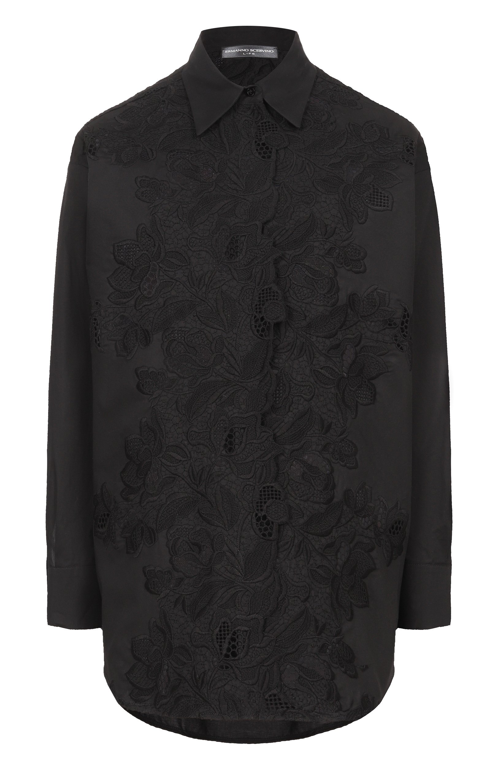 Хлопковая рубашка ERMANNO SCERVINO, арт. D484K301QDV, фото 1