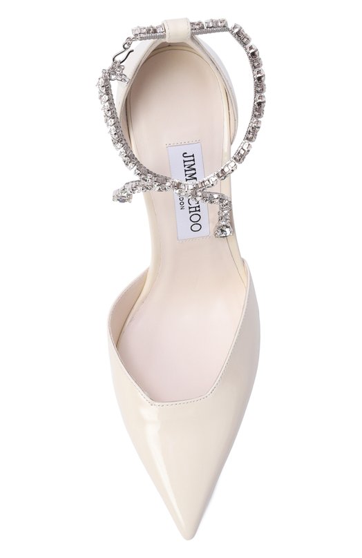 Кожаные туфли Stevie 100 Jimmy Choo STEVIE100PAT Кремовый  STEVIE100PAT Фото 6