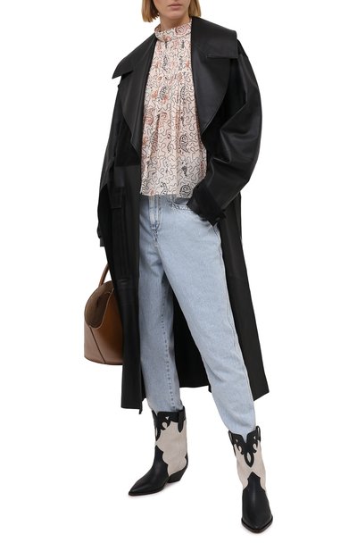 Хлопковая блузка ISABEL MARANT ETOILE, арт. HT1664-21P031E/VEGA, фото 2