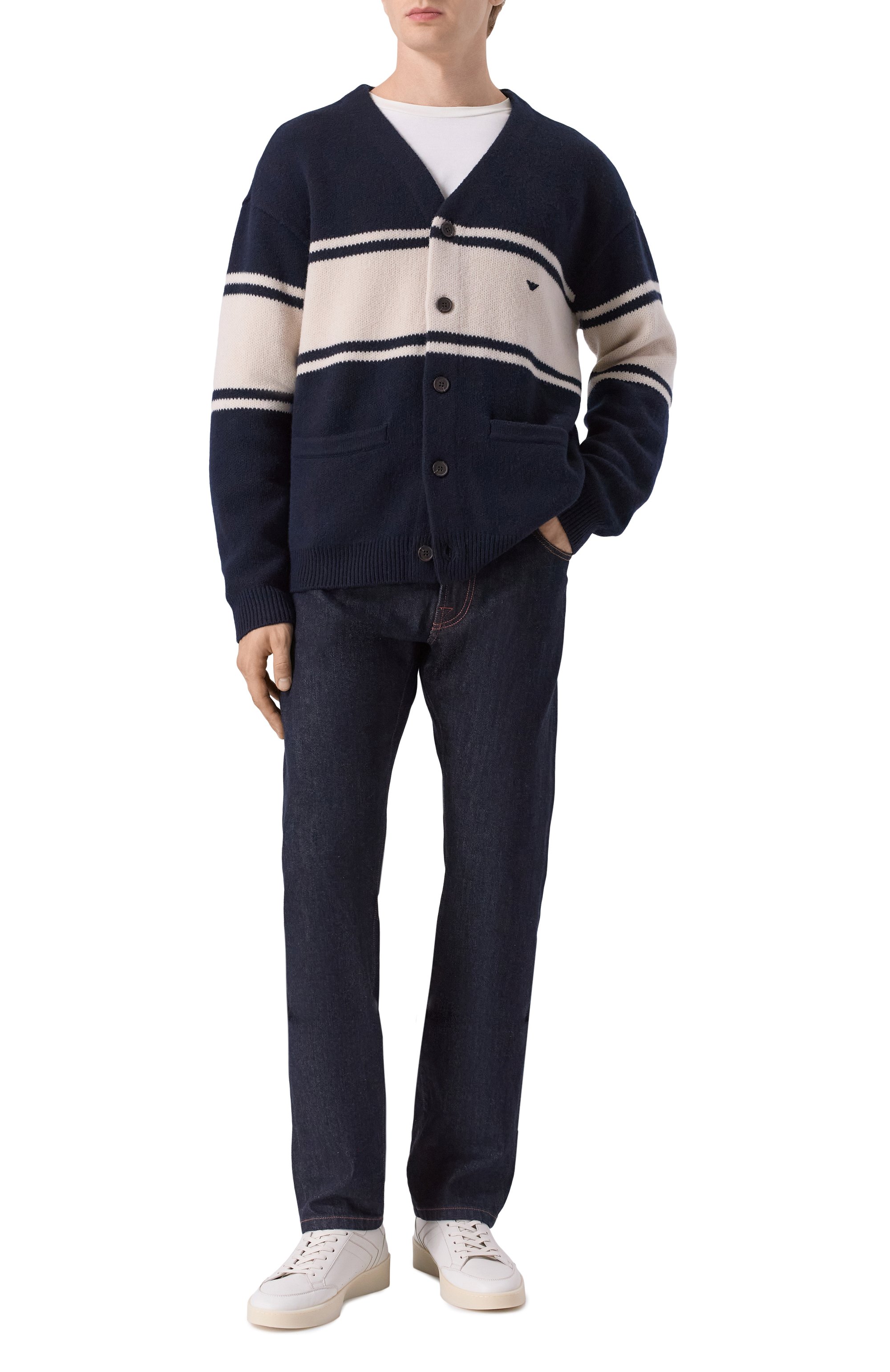 Шерстяной кардиган EMPORIO ARMANI, арт. EM002310/AF19440, фото 2