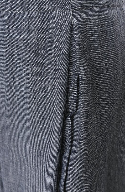 Льняные брюки Emporio Armani EW001572/TE10381 Синий  EW001572/TE10381 Фото 6
