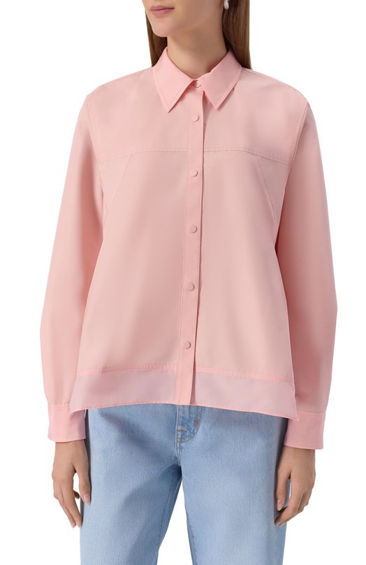 Хлопковая рубашка 3.1 Phillip Lim P251-21705LCE Розовый  P251-21705LCE Фото 3