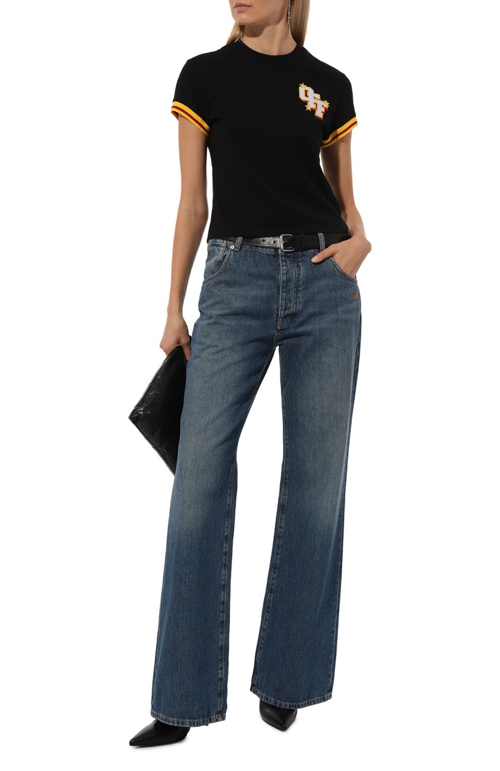 Хлопковая футболка OFF-WHITE, арт. 0WAA112W24JER001, фото 2