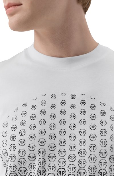 Хлопковая футболка PHILIPP PLEIN, арт. SAFC MTK8686 PJY002N, фото 5