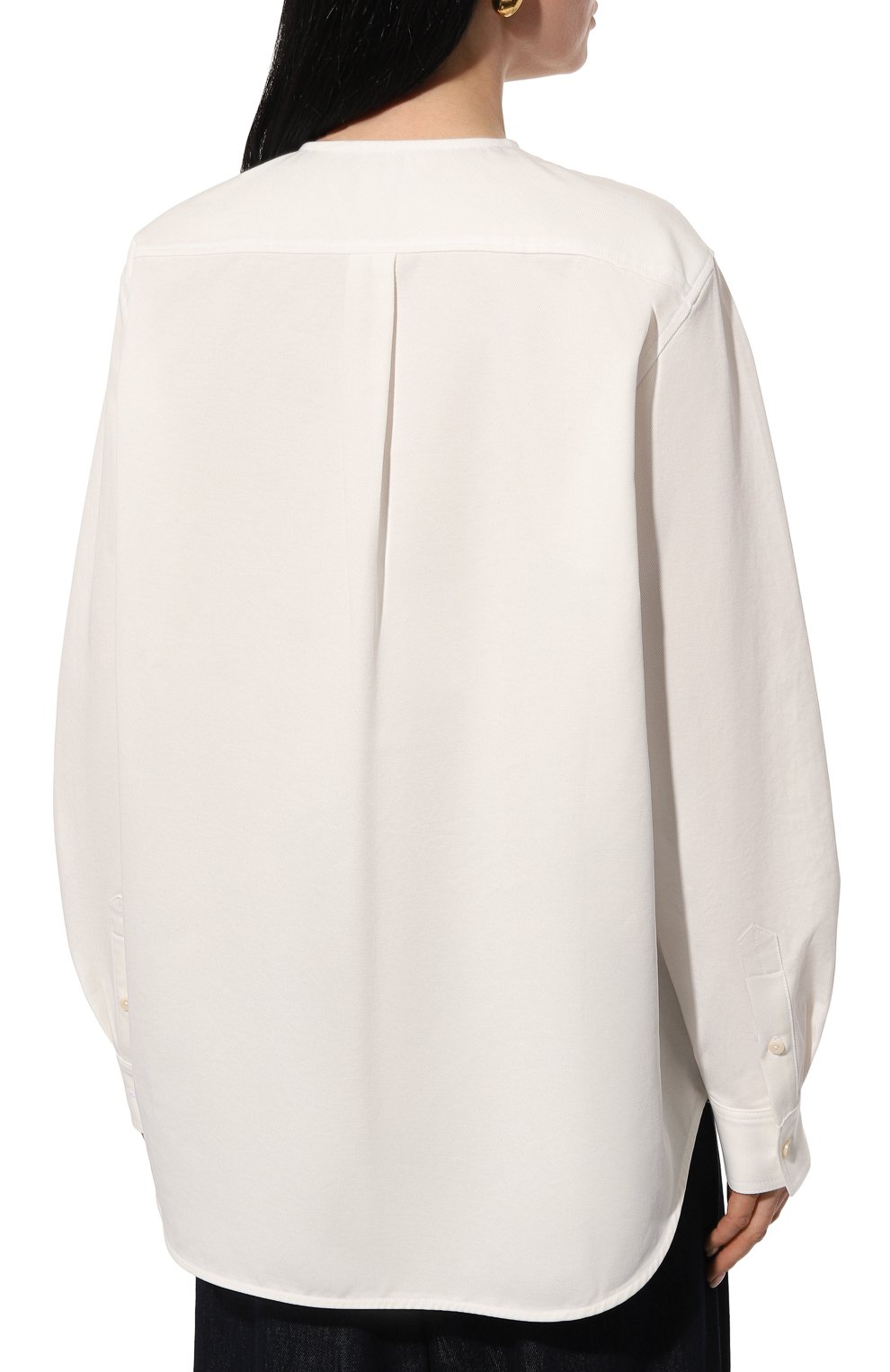 Хлопковая блузка TOTEME, арт. 242-WRT1434-FB0103, фото 4