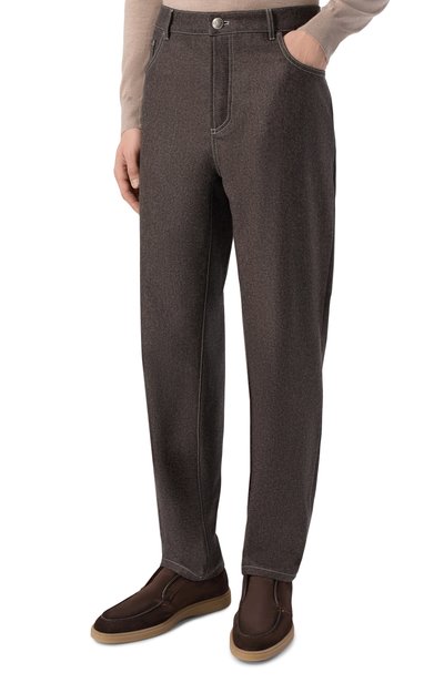 Шерстяные брюки BRUNELLO CUCINELLI, арт. M038PF1012, фото 3
