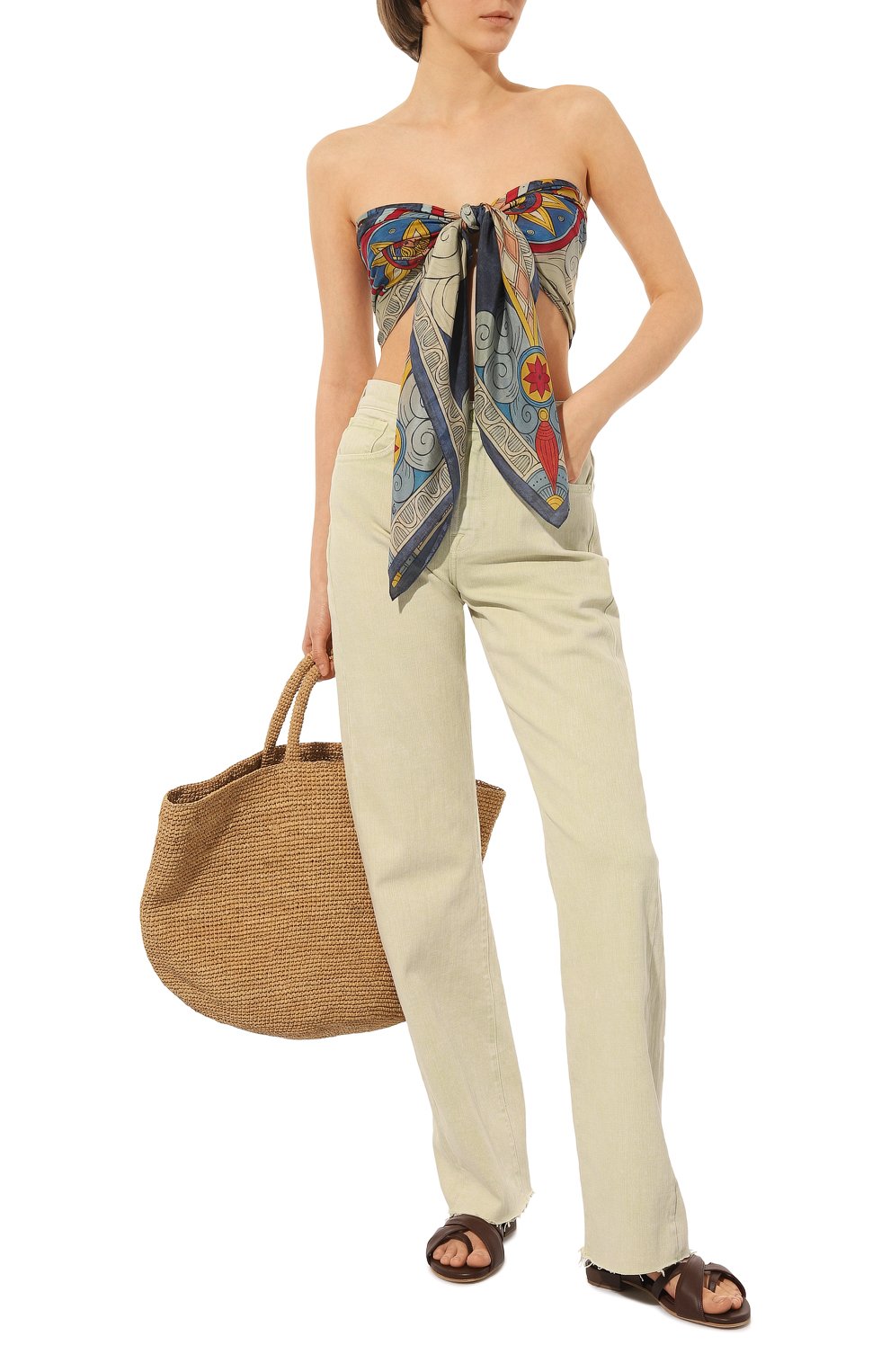 Шелковый платок небесный хоровод GOURJI, арт. T28SKD7R, фото 3