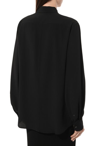 Рубашка DRIES VAN NOTEN черного цвета по цене 69950 руб., арт. 231-010728-6155, фото 4 Рубашка DRIES VAN NOTEN, арт. 231-010728-6155, фото 4