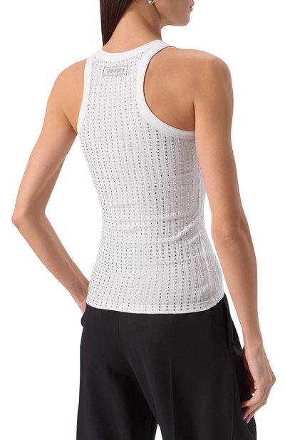 Топ с отделкой стразами THE ATTICO, арт. 250WCN00004/JJJ051TR, фото 4