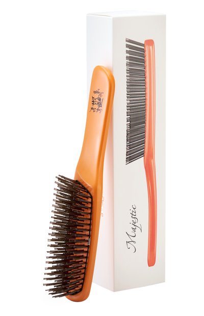 Женская расческа scalp brush 568 зубцов, оттенок японская охра MAJESTIC, арт. 4673748653126