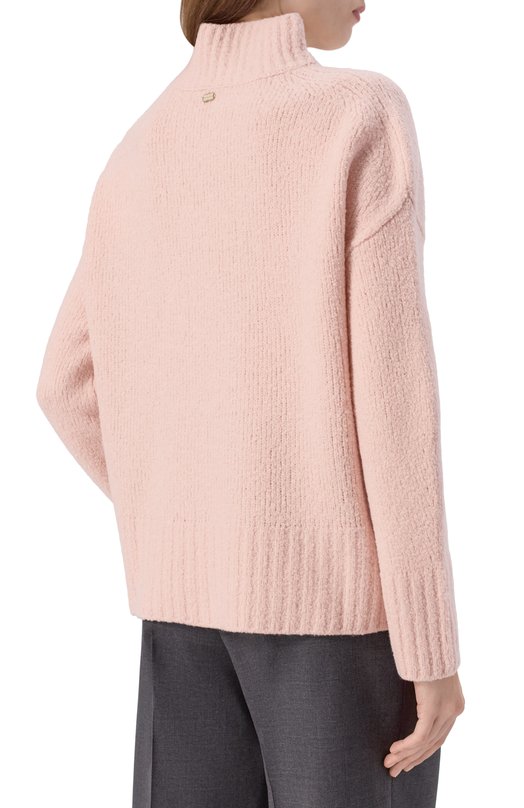 Шерстяной свитер Agnona K210098E/0A050NE Розовый  K210098E/0A050NE Фото 4