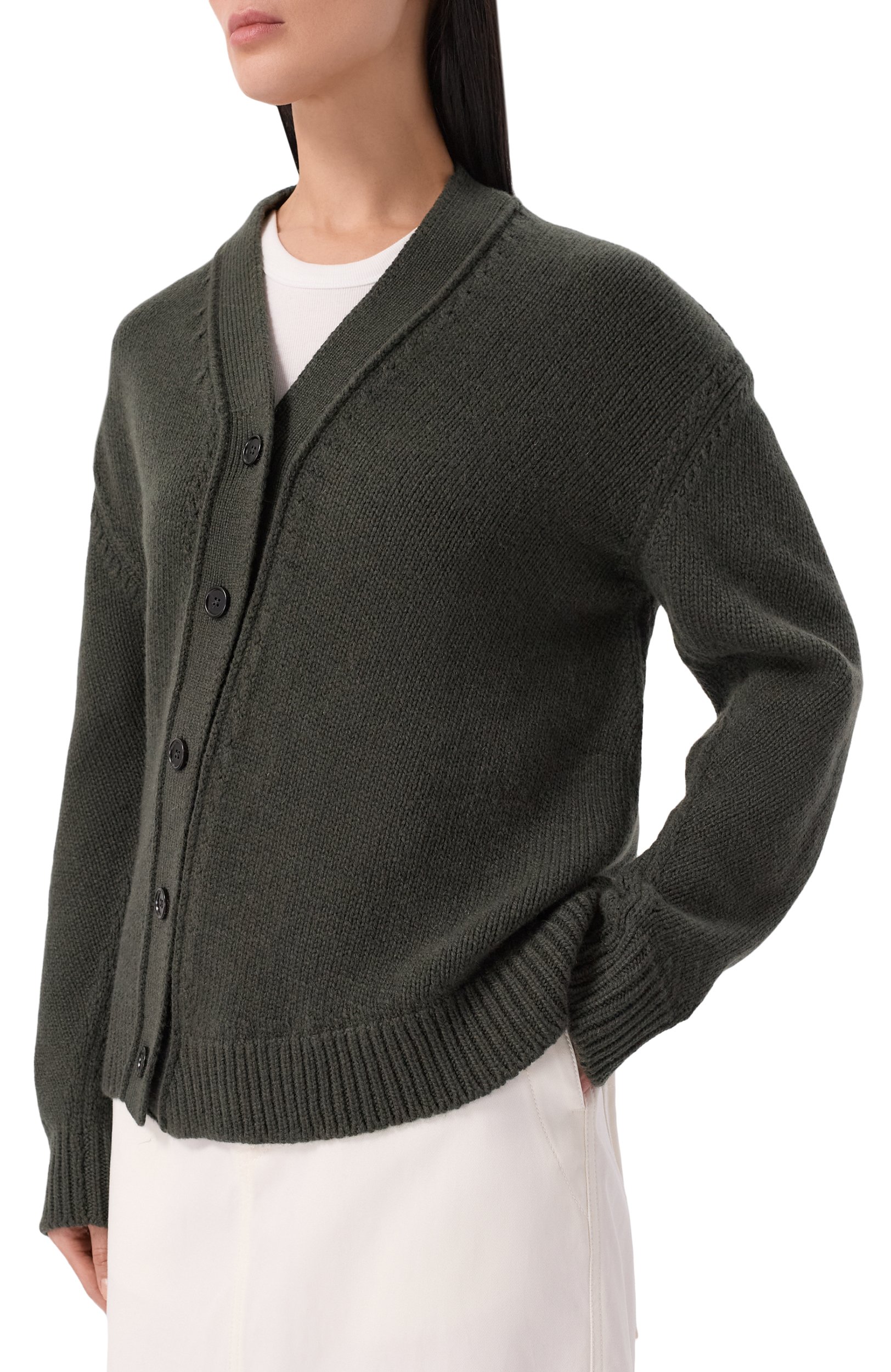 Кардиган из шерсти и кашемира JIL SANDER, арт. J02HP0065/J14860, фото 3