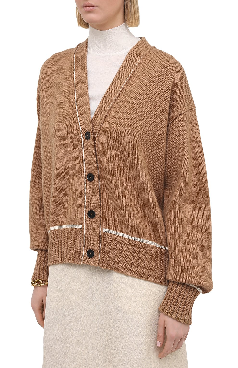 Шерстяной кардиган JIL SANDER, арт. JSPS752055-WSY21278, фото 3
