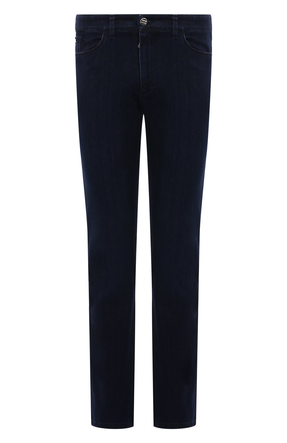 Джинсы slim fit ZILLI темно-синего цвета по цене 142500 руб., арт. J5T002M0460VLA000, фото 1 Джинсы slim fit ZILLI, арт. J5T002M0460VLA000, фото 1