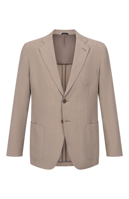 Льняной пиджак Giorgio Armani GM000140/TE10954 Бежевый GM000140/TE10954