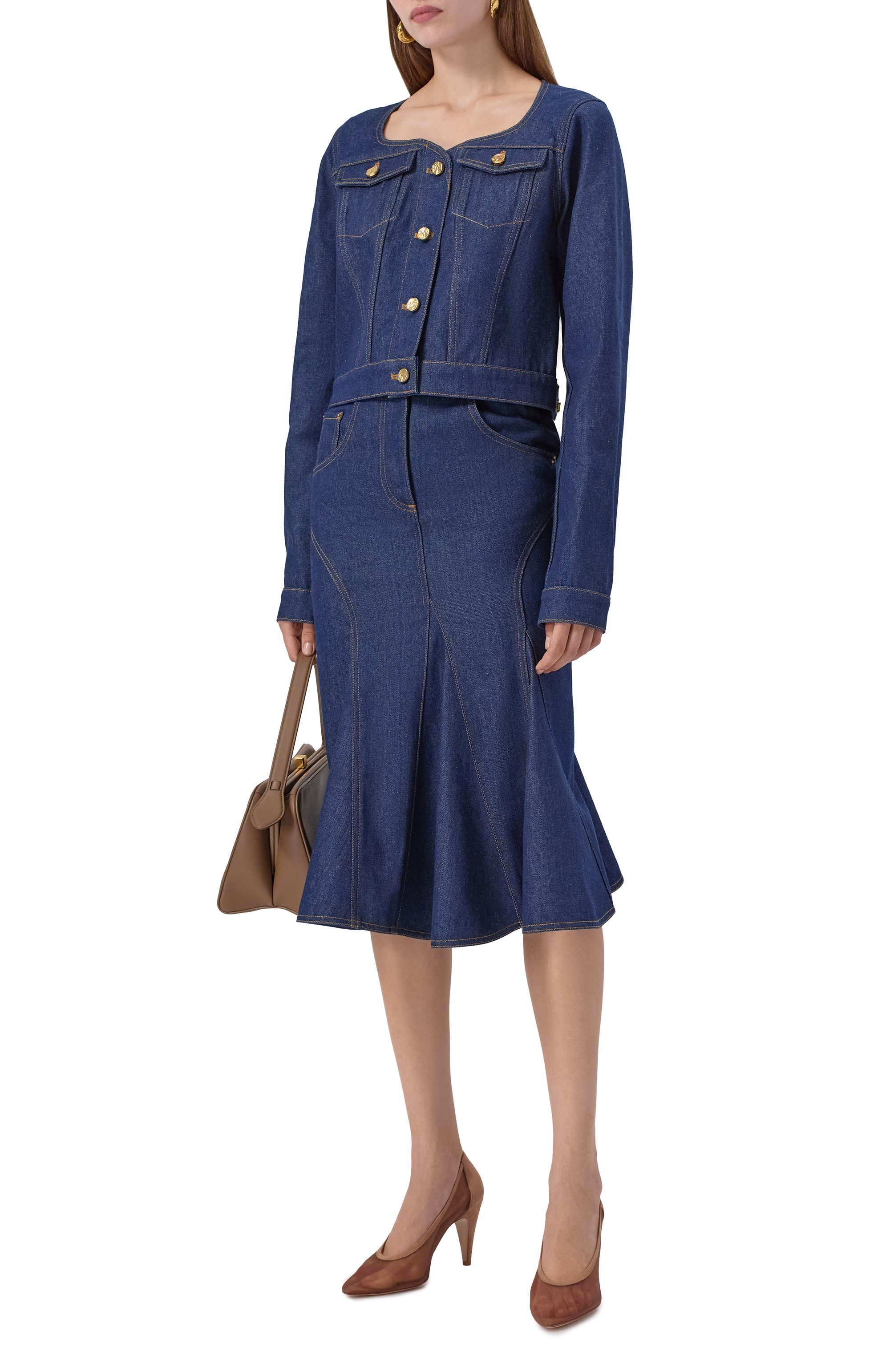 Комбинированные туфли amelia 85 GIANVITO ROSSI, арт. G22333.85RIC.RSCPRLP, фото 2