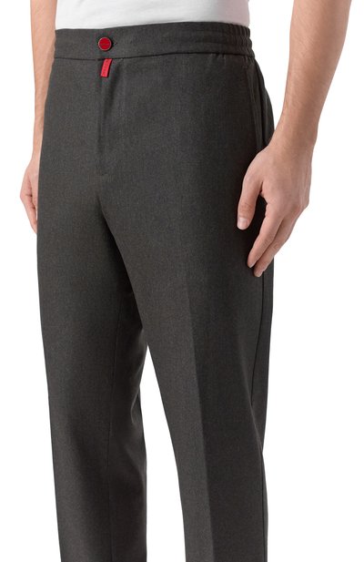 Шерстяные брюки KITON темно-серого цвета по цене 212000 руб., арт. UPLACRK0171H06, фото 5 Шерстяные брюки KITON, арт. UPLACRK0171H06, фото 5