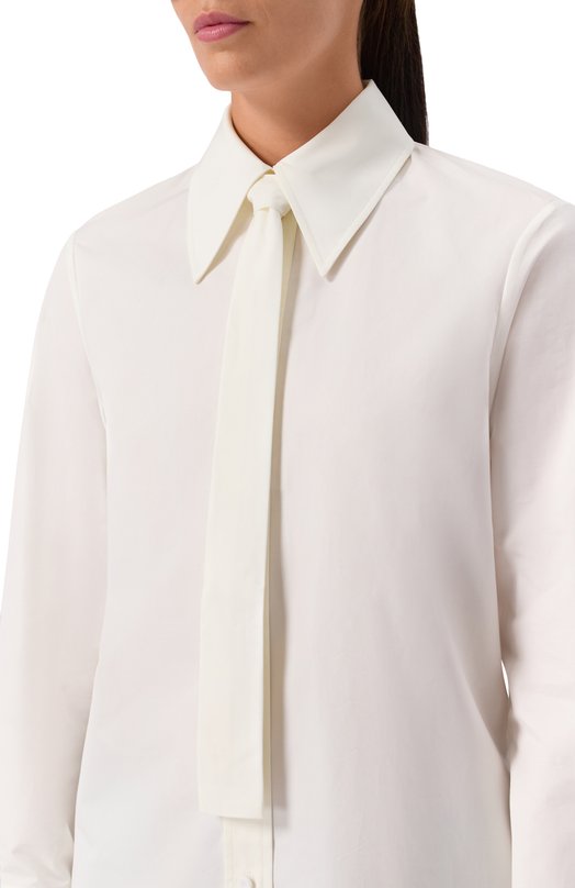 Хлопковая рубашка Jil Sander J03DL0196-J45002 Кремовый  J03DL0196-J45002 Фото 5