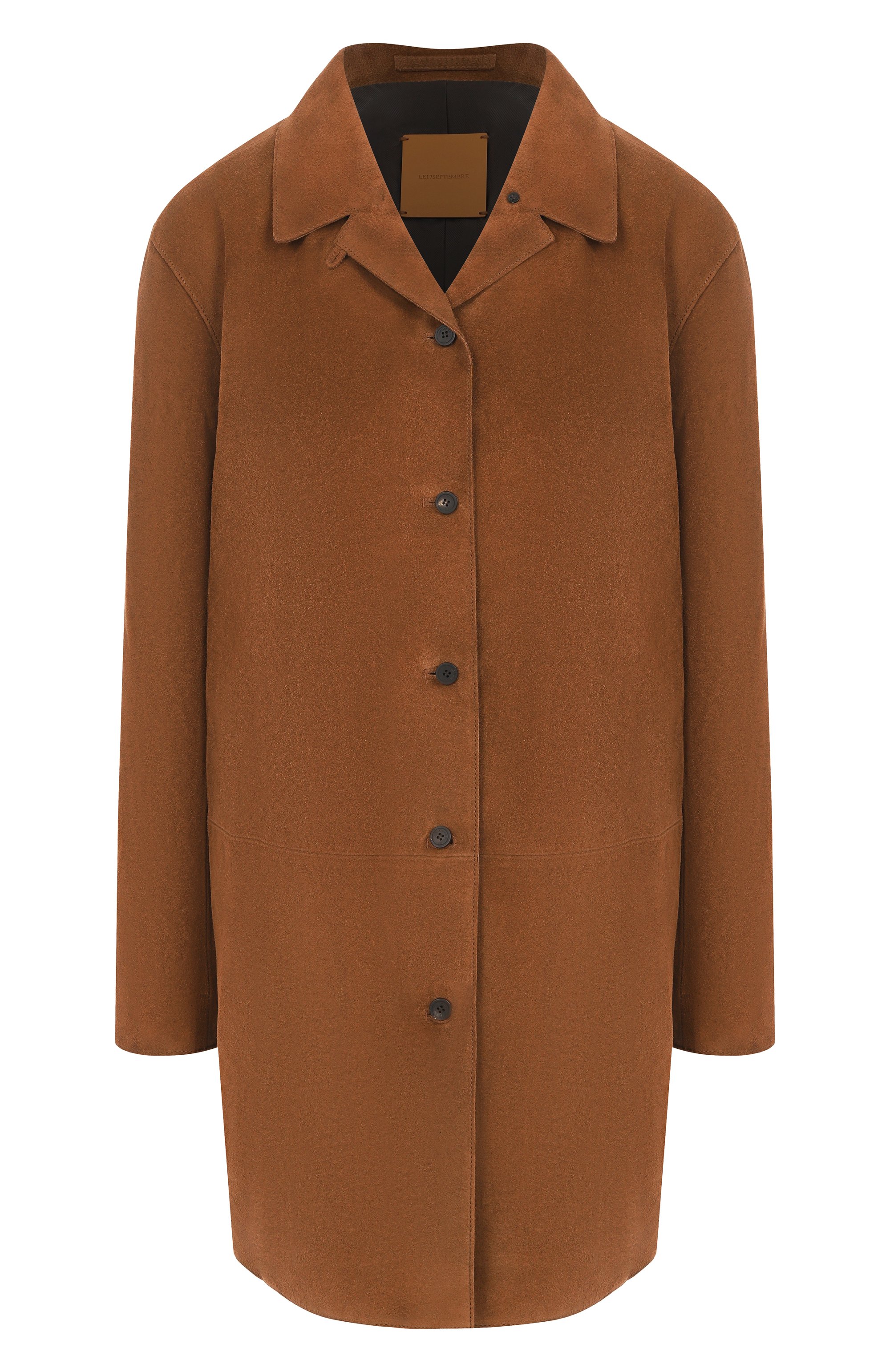 Замшевый жакет LE17SEPTEMBRE коричневого цвета по цене 133000 руб., арт. LS2579CT001EBR, фото 1 Замшевый жакет LE17SEPTEMBRE, арт. LS2579CT001EBR, фото 1