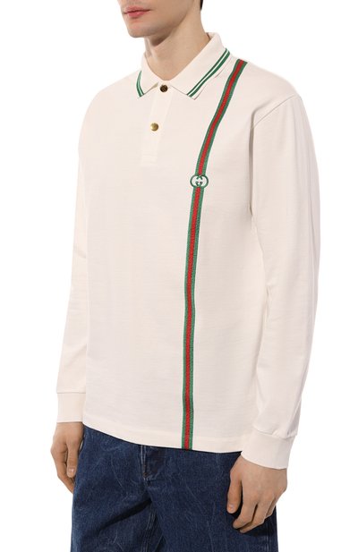 Хлопковое поло GUCCI, арт. 628338 XJCQR, фото 3