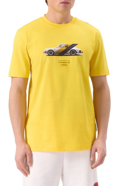 Хлопковая футболка boss x porsche BOSS, арт. 50531455, фото 3