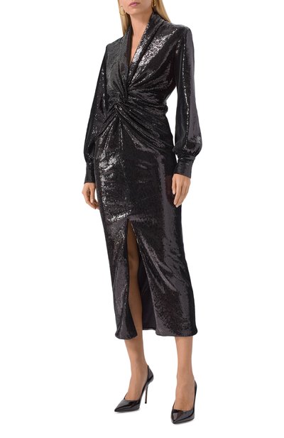 Платье с отделкой пайетками KITON, арт. D60316K0518G01, фото 3