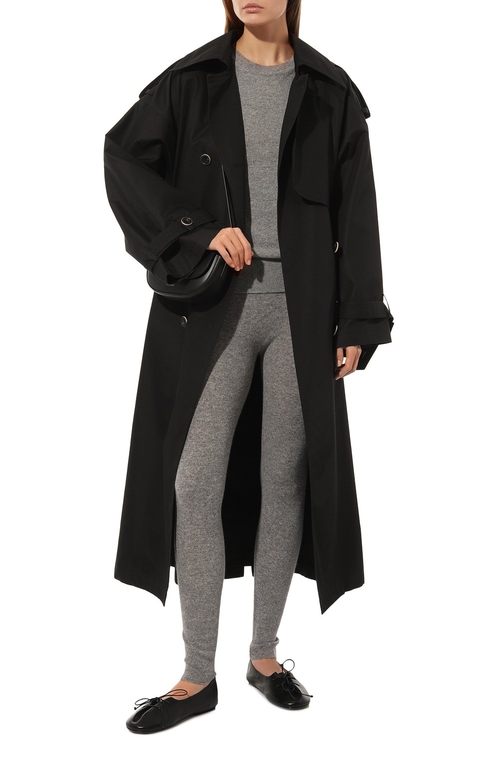 Кашемировые легинсы MVST серого цвета по цене 99750 руб., арт. TSA05PM/2533, фото 2 Кашемировые легинсы MVST, арт. TSA05PM/2533, фото 2