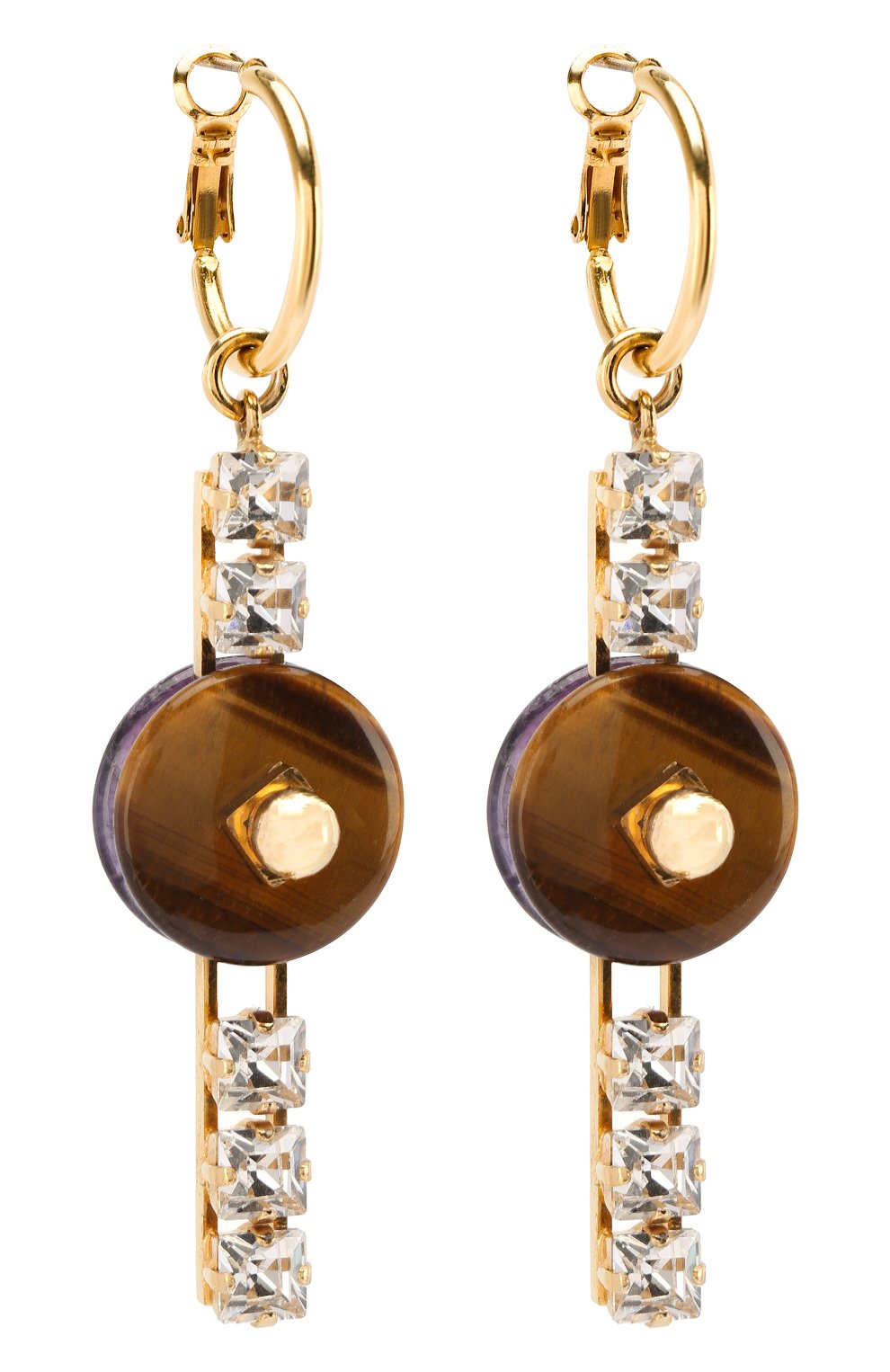 Серьги CRYSTALLINE JEWELLERY коричневого цвета по цене 15220 руб., арт. 345M, фото 3 Серьги CRYSTALLINE JEWELLERY, арт. 345M, фото 3