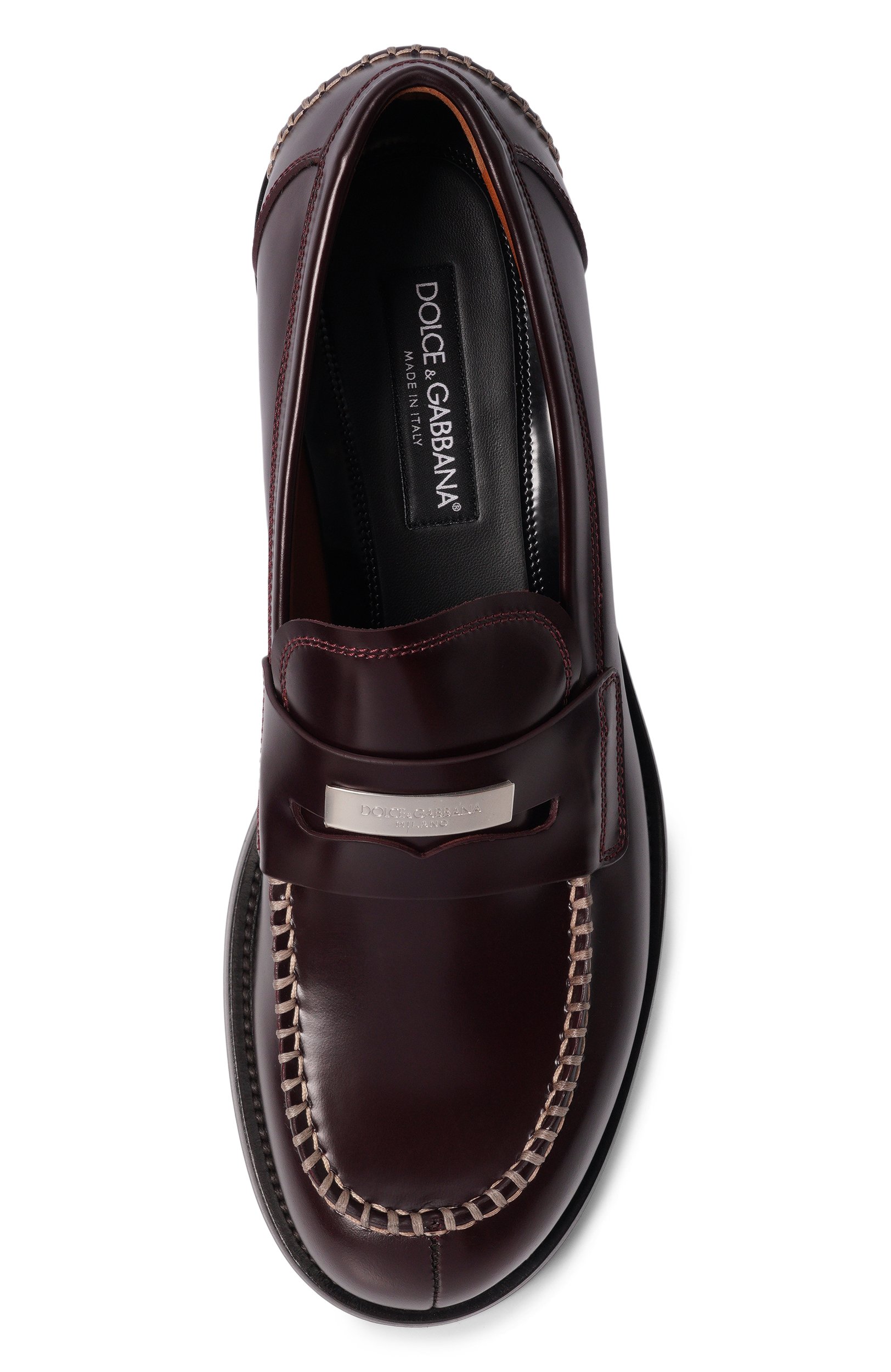 Кожаные пенни-лоферы perugino DOLCE & GABBANA, арт. A30291/A0780, фото 5
