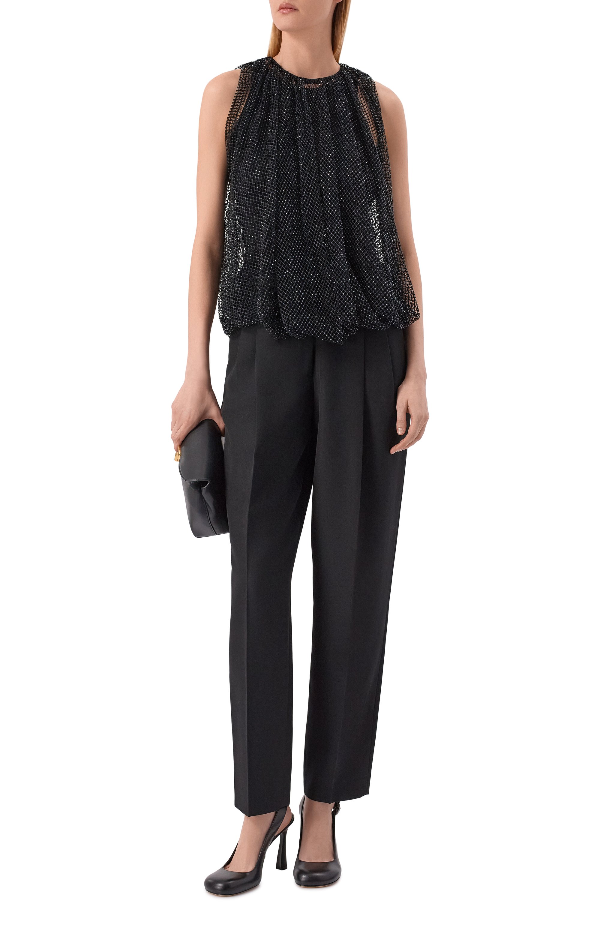 Топ с отделкой стразами SPORTMAX, арт. SPXN0D0, фото 2