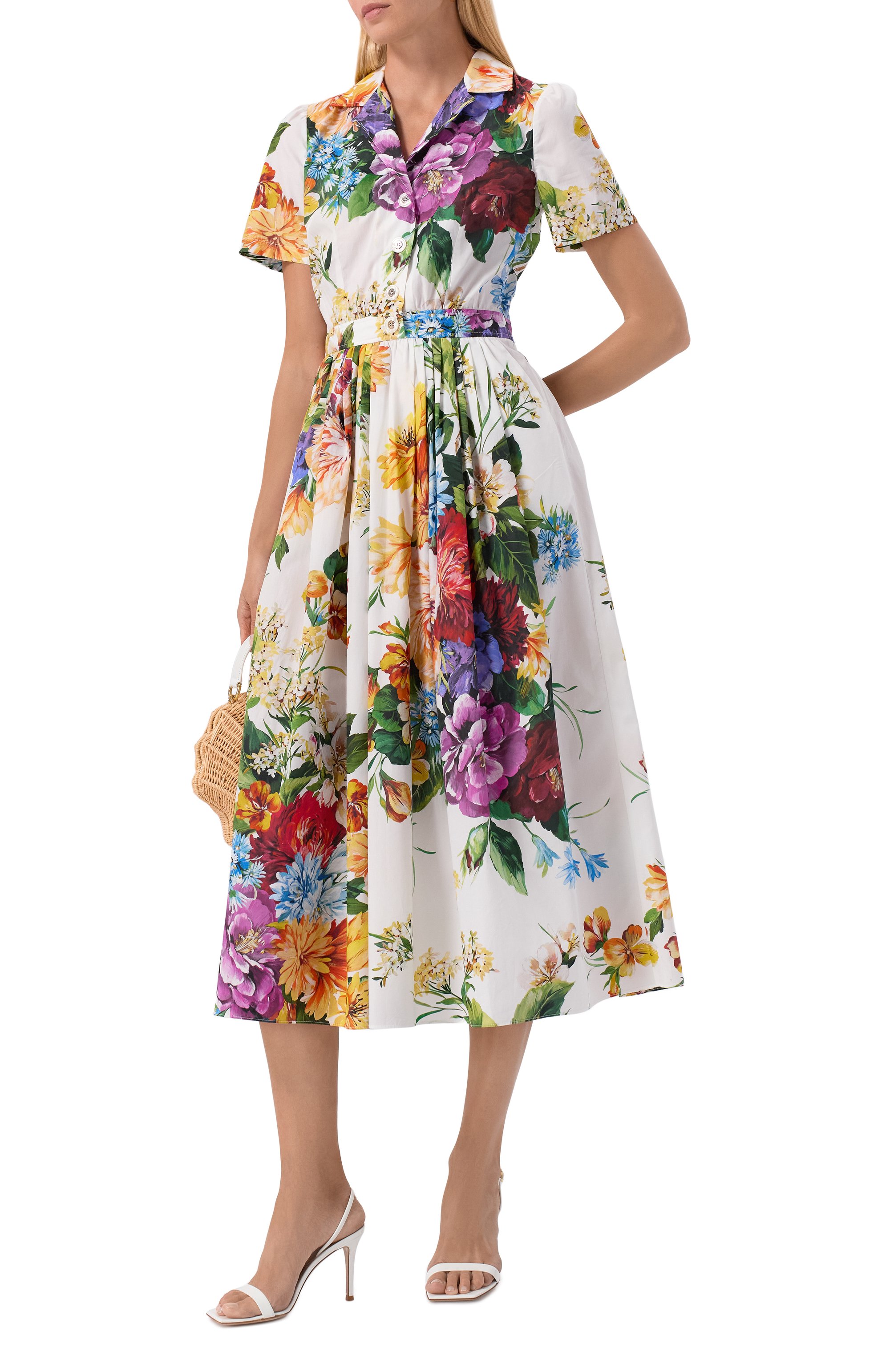 Хлопковое платье DOLCE & GABBANA, арт. F6TVLT/HS5TR, фото 2